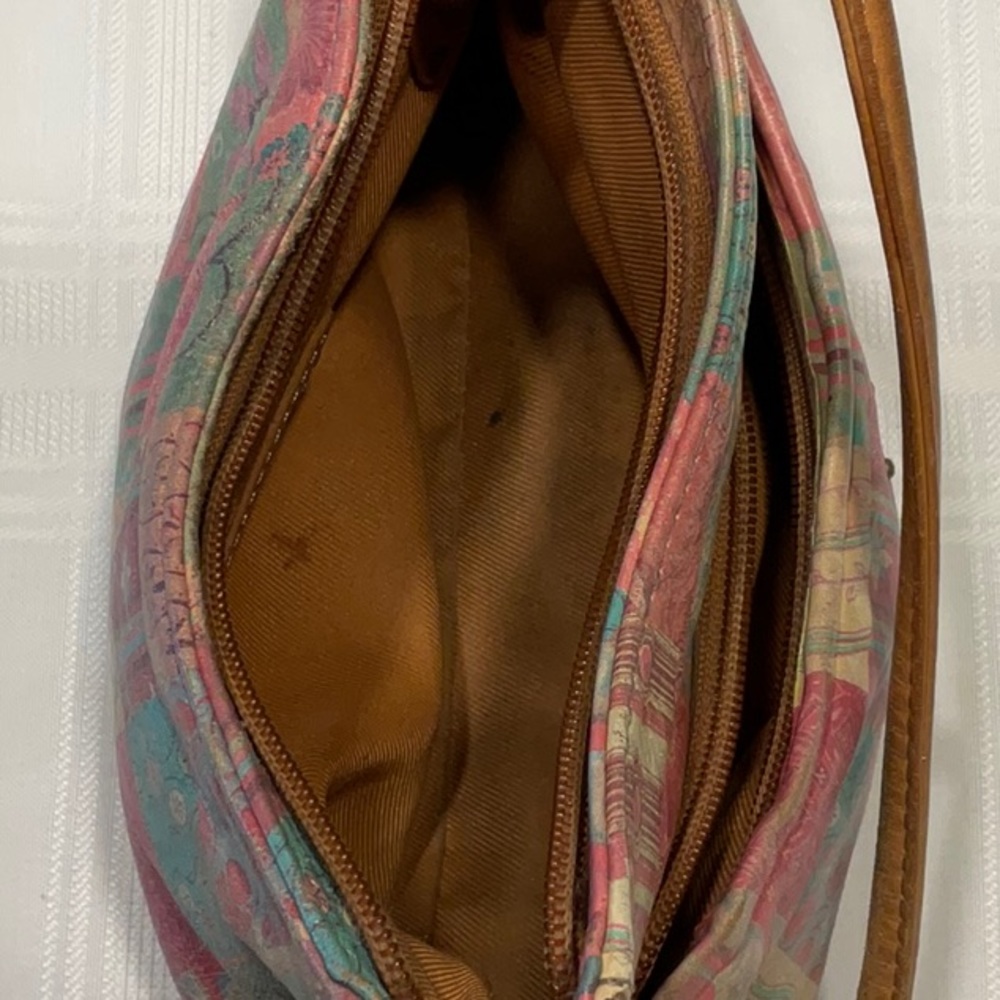 Fossil Leather Crossbody Small Patchwork Design W… - image 8